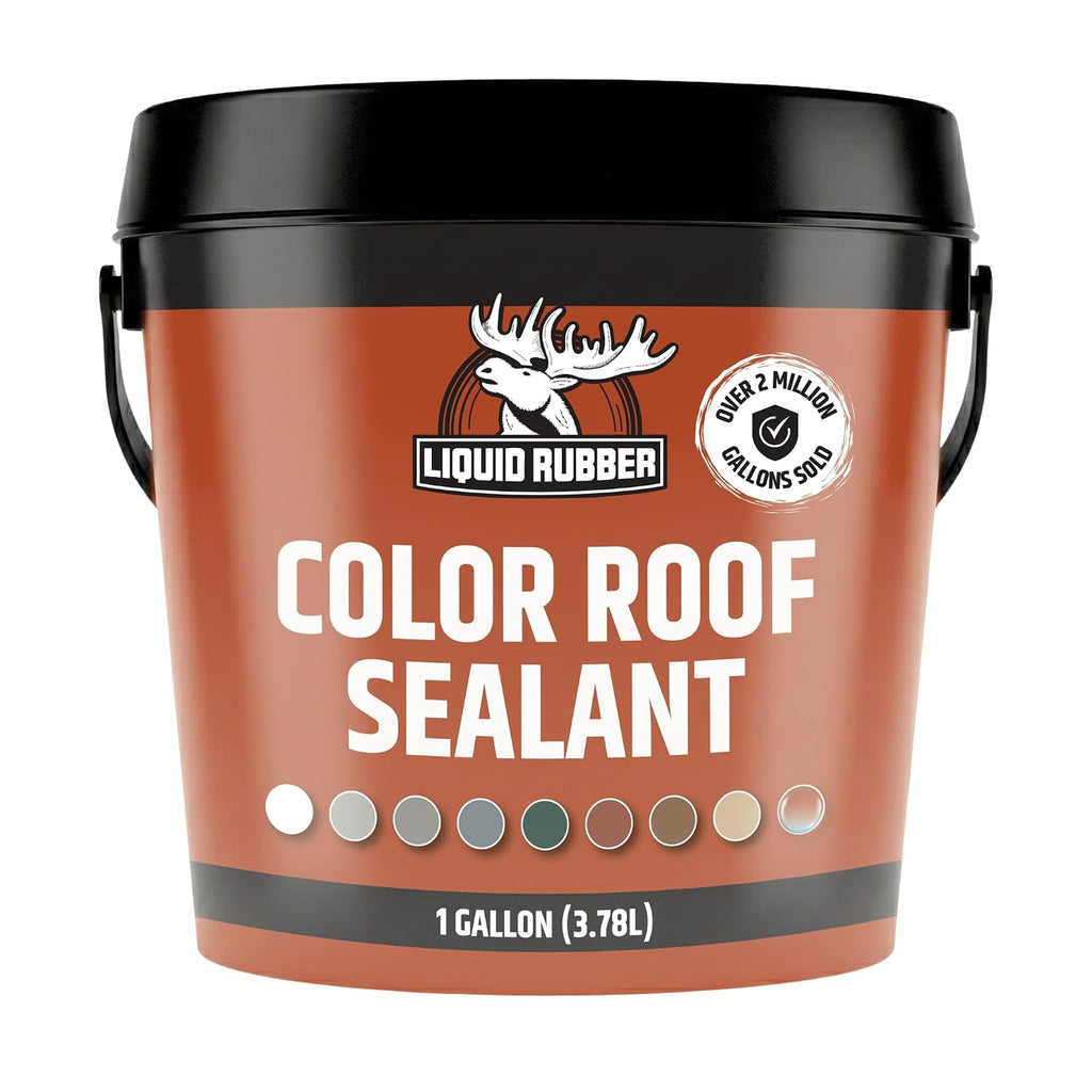 Color Roof Sealant - Flat & Metal, Light Gray, 1 Gallon
