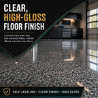 Floor Epoxy Resin Kit, Clear Epoxy Floor Top Coat, 3 Gallon Kit
