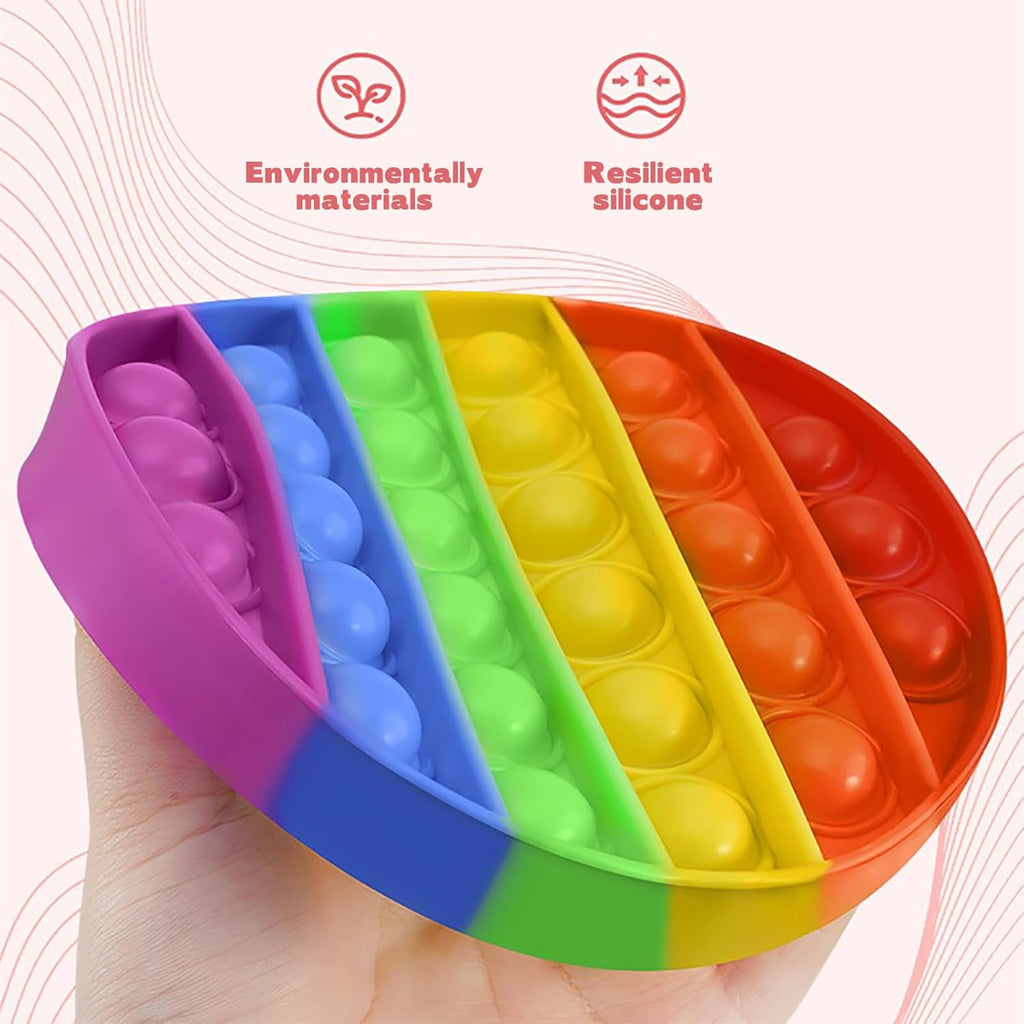 Random 4 Pcs Fidget Toys,Pop Fidget Sensory Toys Set,Stress Relief Gifts for Kids & Adults,Pop Bulk & Party Favors