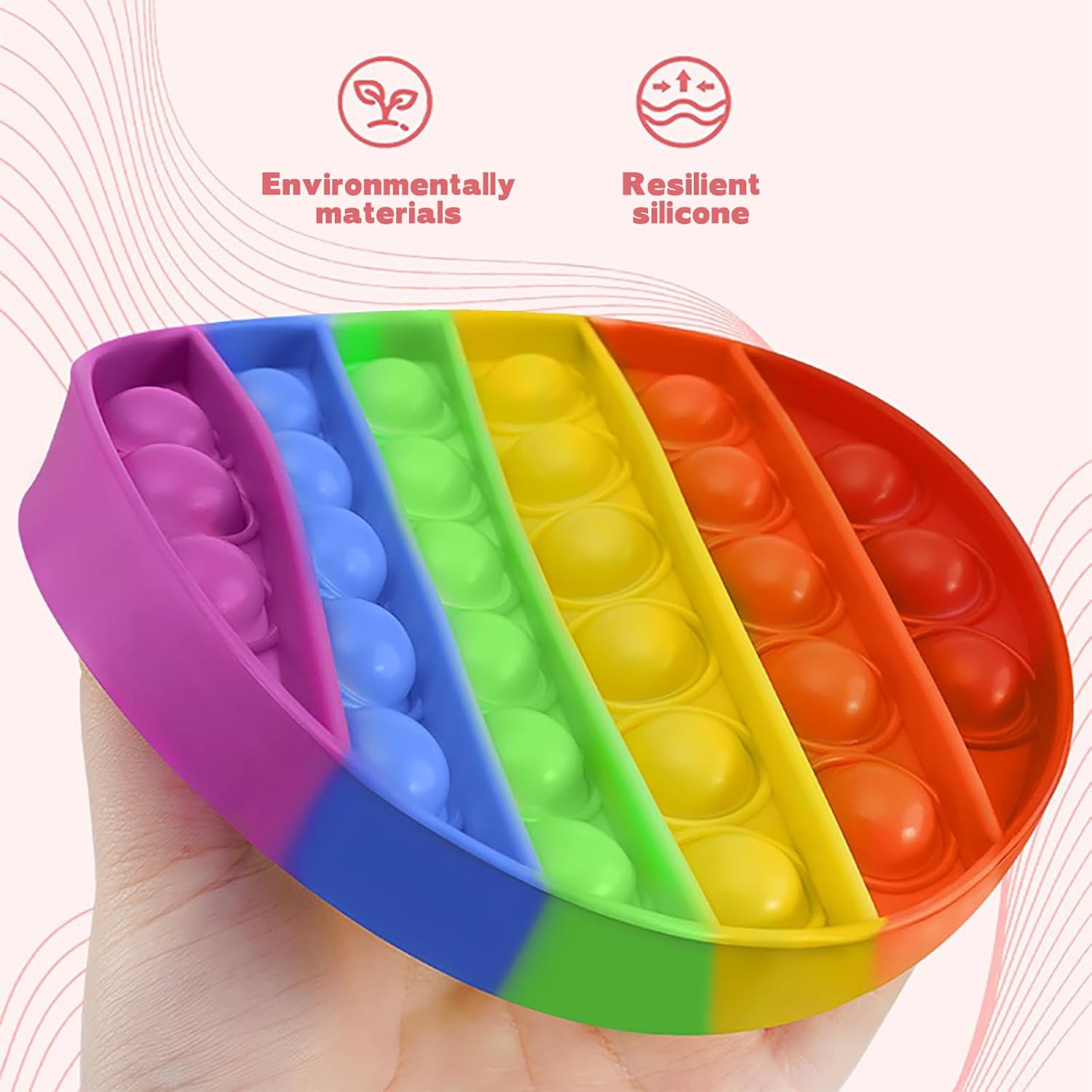 Random 4 Pcs Fidget Toys,Pop Fidget Sensory Toys Set,Stress Relief Gifts for Kids & Adults,Pop Bulk & Party Favors