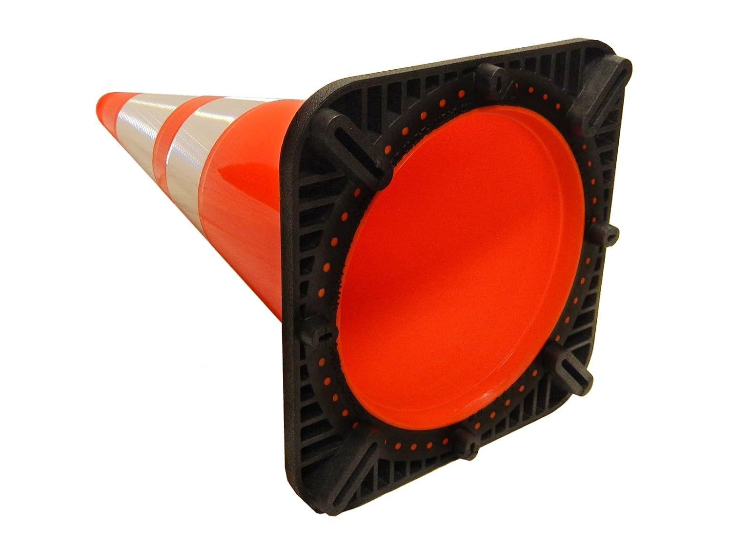 RS70032CT3M64 Revolution Series 28" Traffic Cone Wide Body with 6" and 4" Reflective Cone Collars, Orange Color