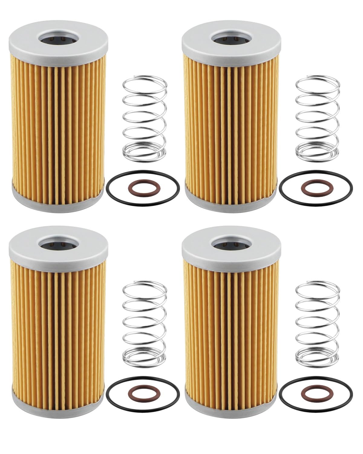 4PCS Fuel Filter with O-ring Spring 15521-43160 Fit for Kubota