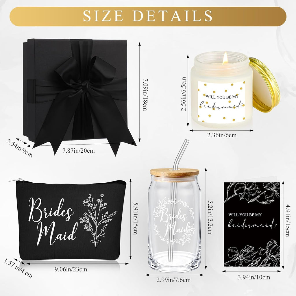 Bridesmaid Gifts Box Set of 5 for Bridal Party Favors