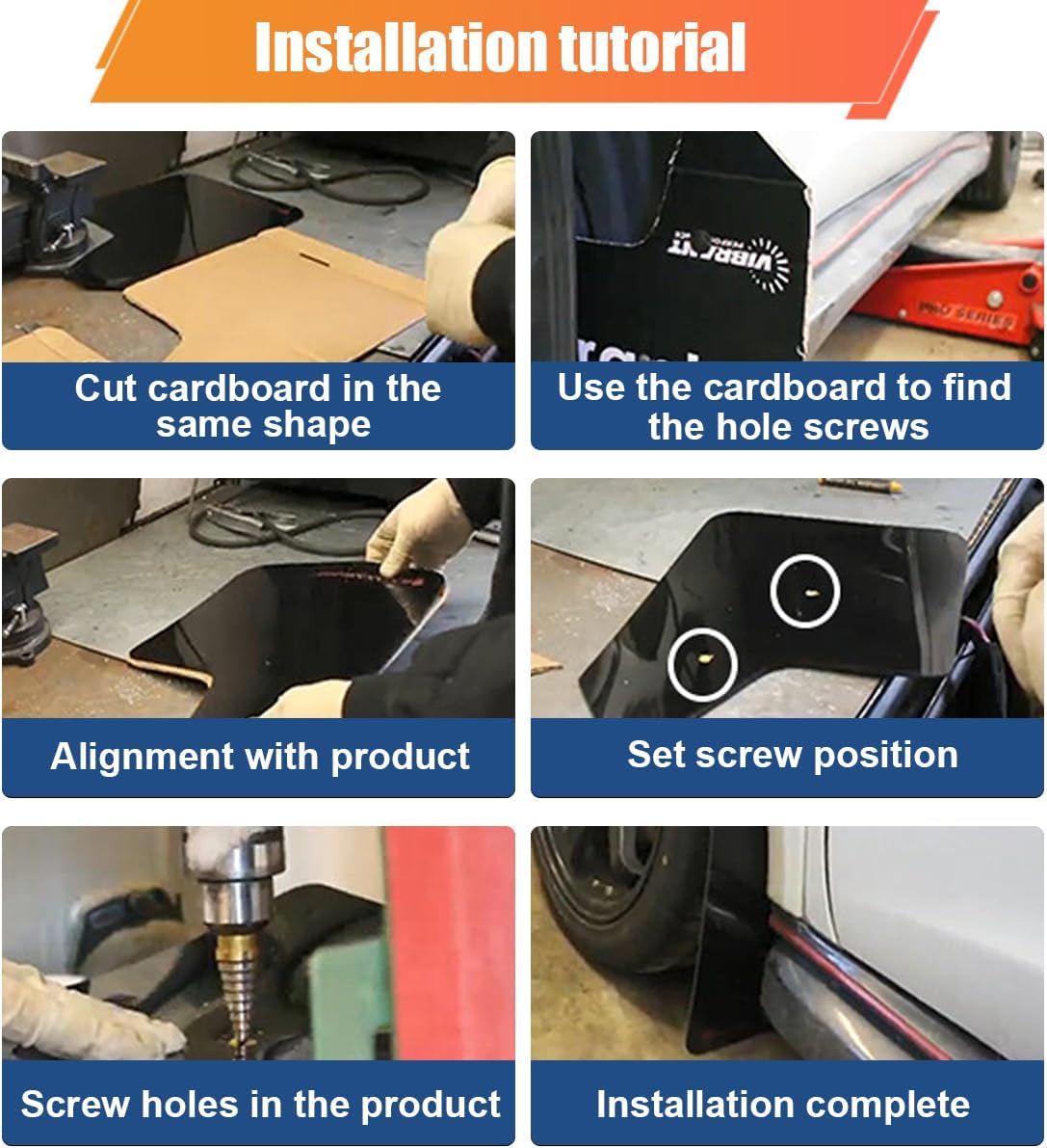4PCS Universal Car Mud Flaps, Bendable Splash Guards with Fastener Rivet Clips, Flexible Truck Front & Rear Mudguard