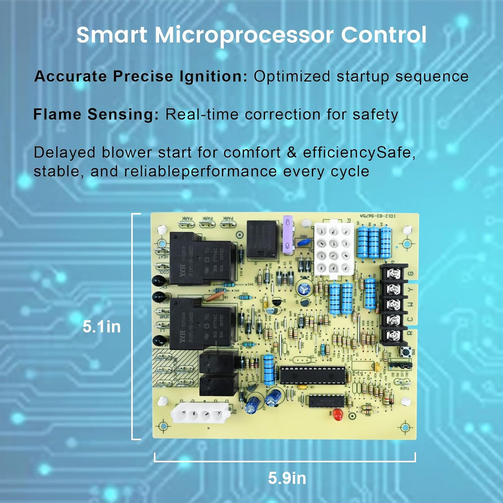 94W83 Furnace Control Board Replacement for Lennox Single-Stage Furnace