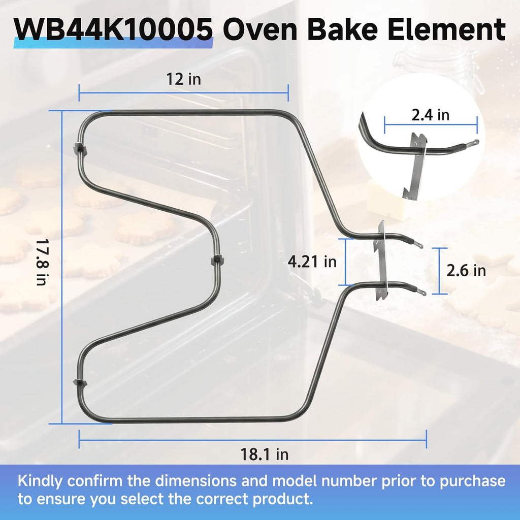 WB44K10005 Oven Heating Element, Fits for GE, Hotpoint, Kenmore