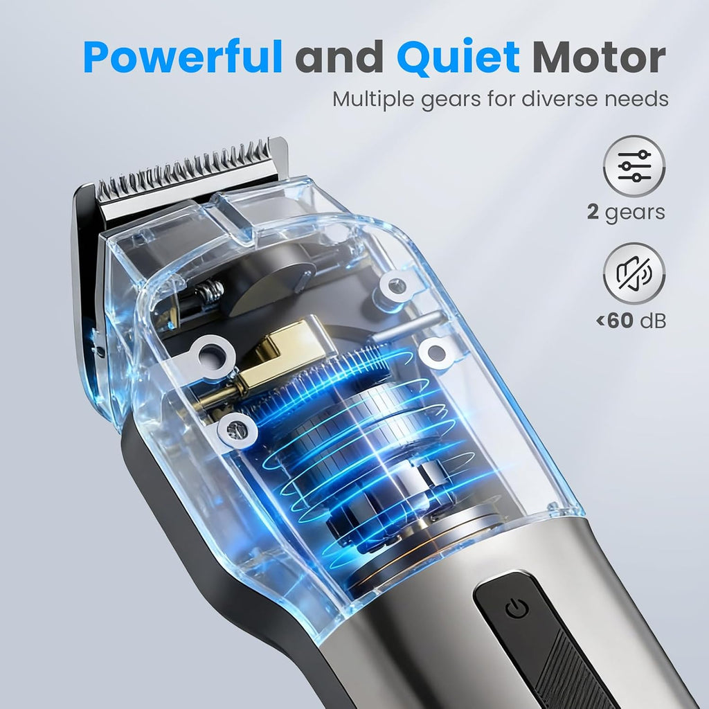 Beard Trimmer for Men: 12-in-1 Professional Mens Grooming kits -180Min Runtime Cordless Hair Clippers - IPX7