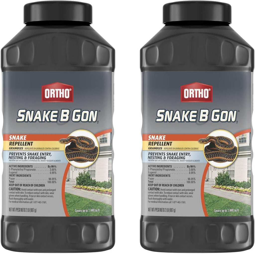 Snake B Gon1 Snake Repellent Granules, 2 lbs. (2-Pack) | Snake Repellent for Yard - No-Stink Formula
