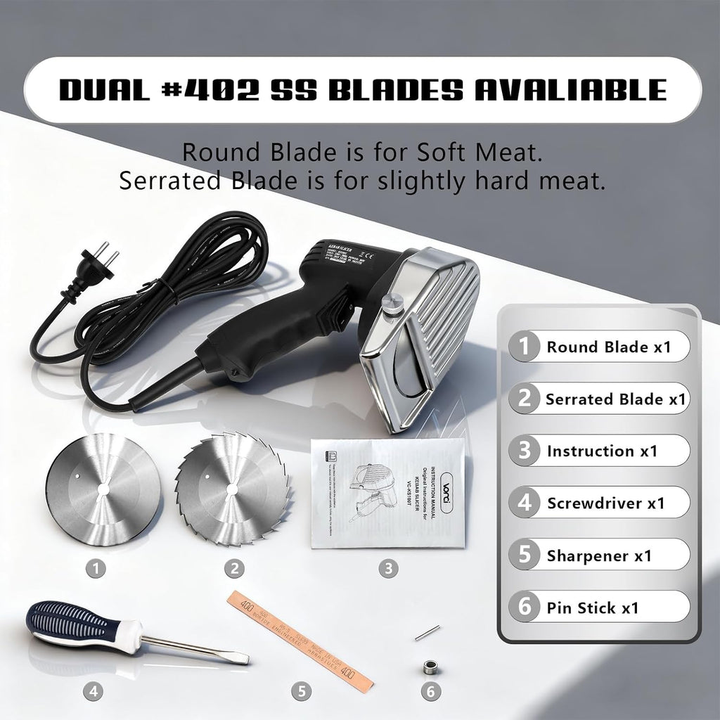 Commercial Gyro Cutter, 80W Electric Shawarma Knife