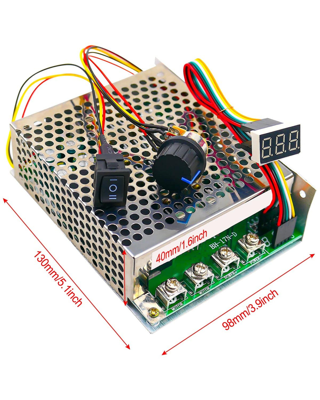 PWM DC Motor Speed Controller 100A Max, DC 10-55V Brush Motor Controller