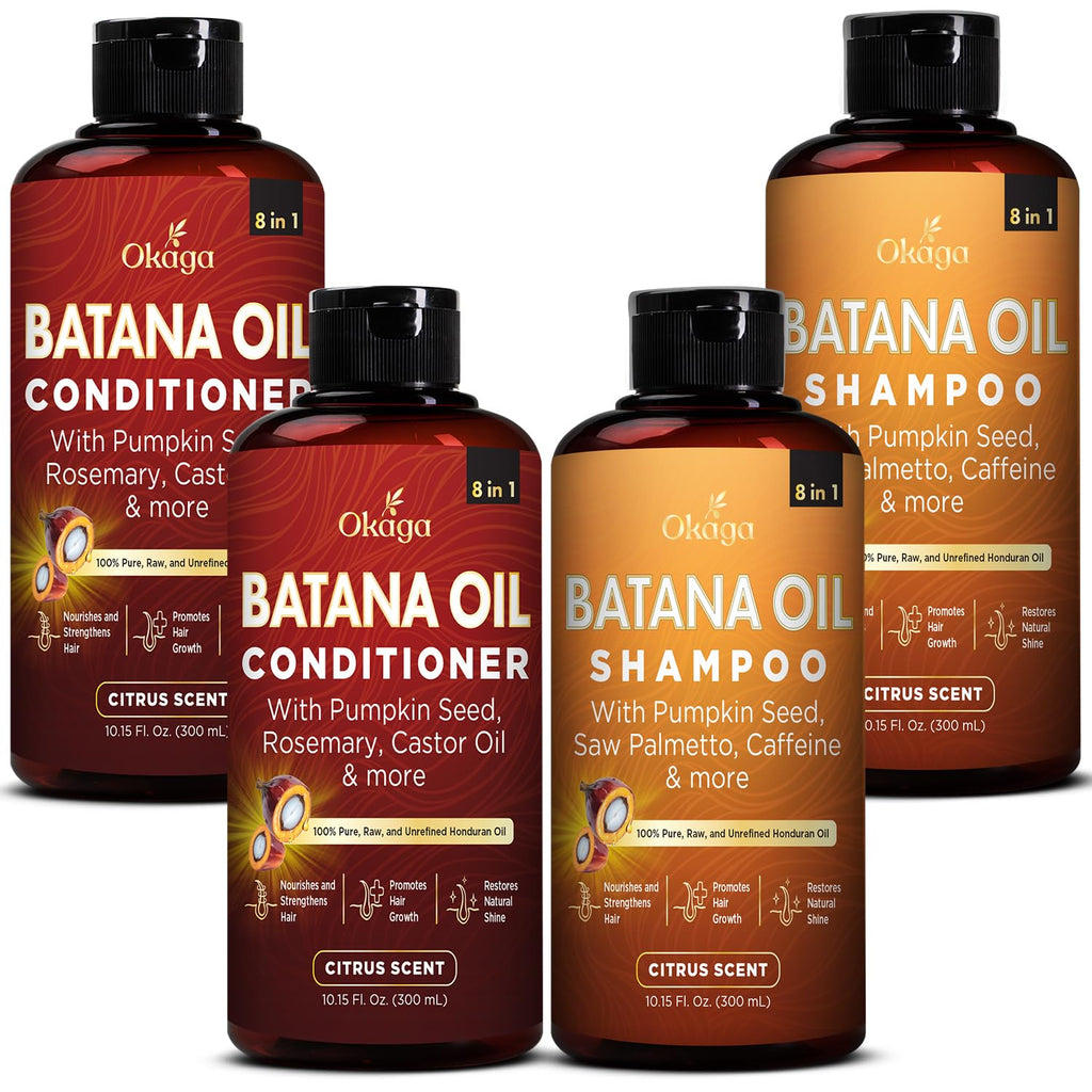 Batana Oil Shampoo & Conditioner Bundle, Citrus, 10.15 fl oz, 2 Pack