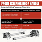 Front Exterior Door Handle Left Side&Right Side Compatible 1980-1996 Ford