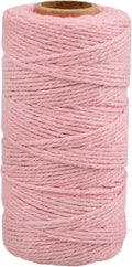 Pink Twine String, 328 Feet Valentine's Day Bakers Twine String, 2MM Heavy Duty Packing String for Valentine's Day