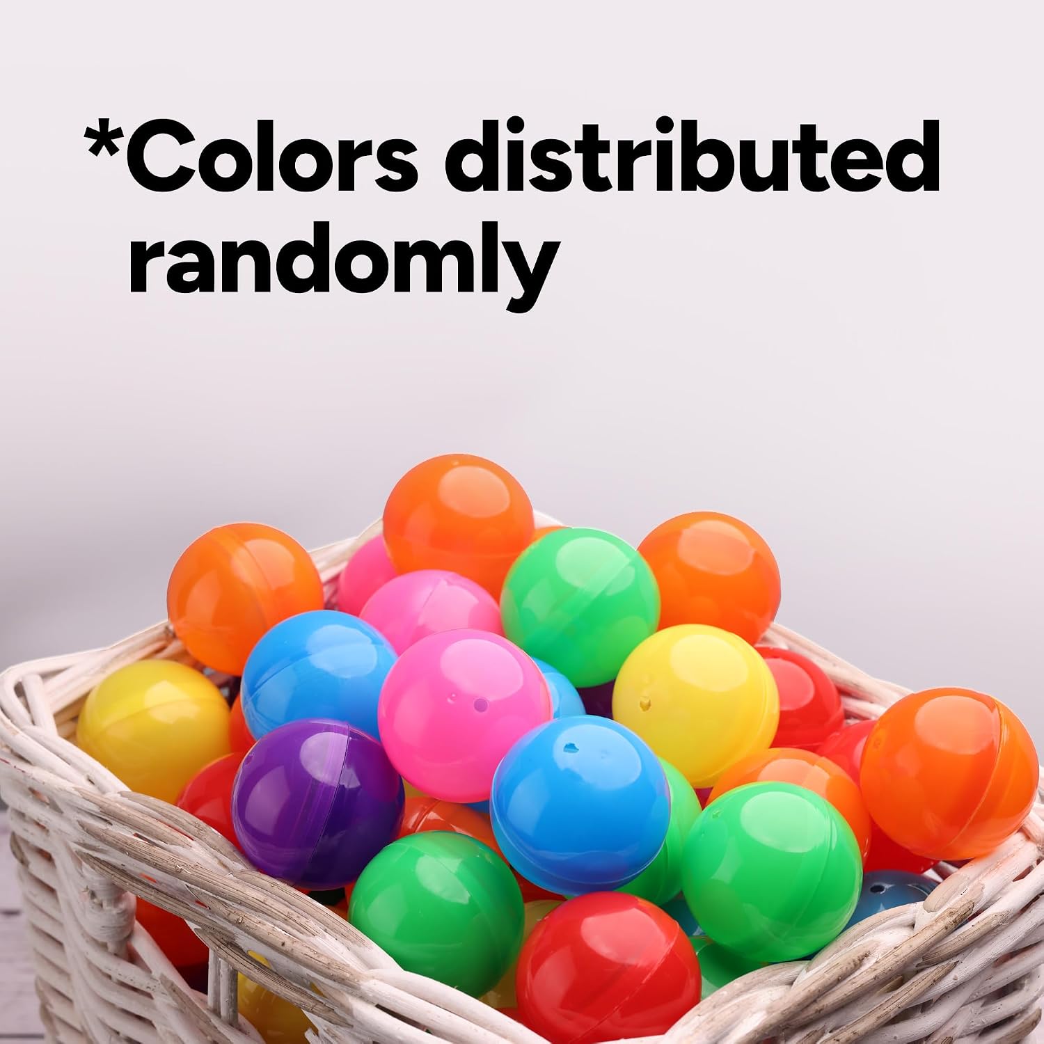 Capsule Vending Machine Colored Round Capsules Empty 100 pcs 2 inch - Gumball Machine Capsules Bulk Party Favor