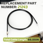 Throttle Cable Kit Reinforced Control Handle Replace for 21243