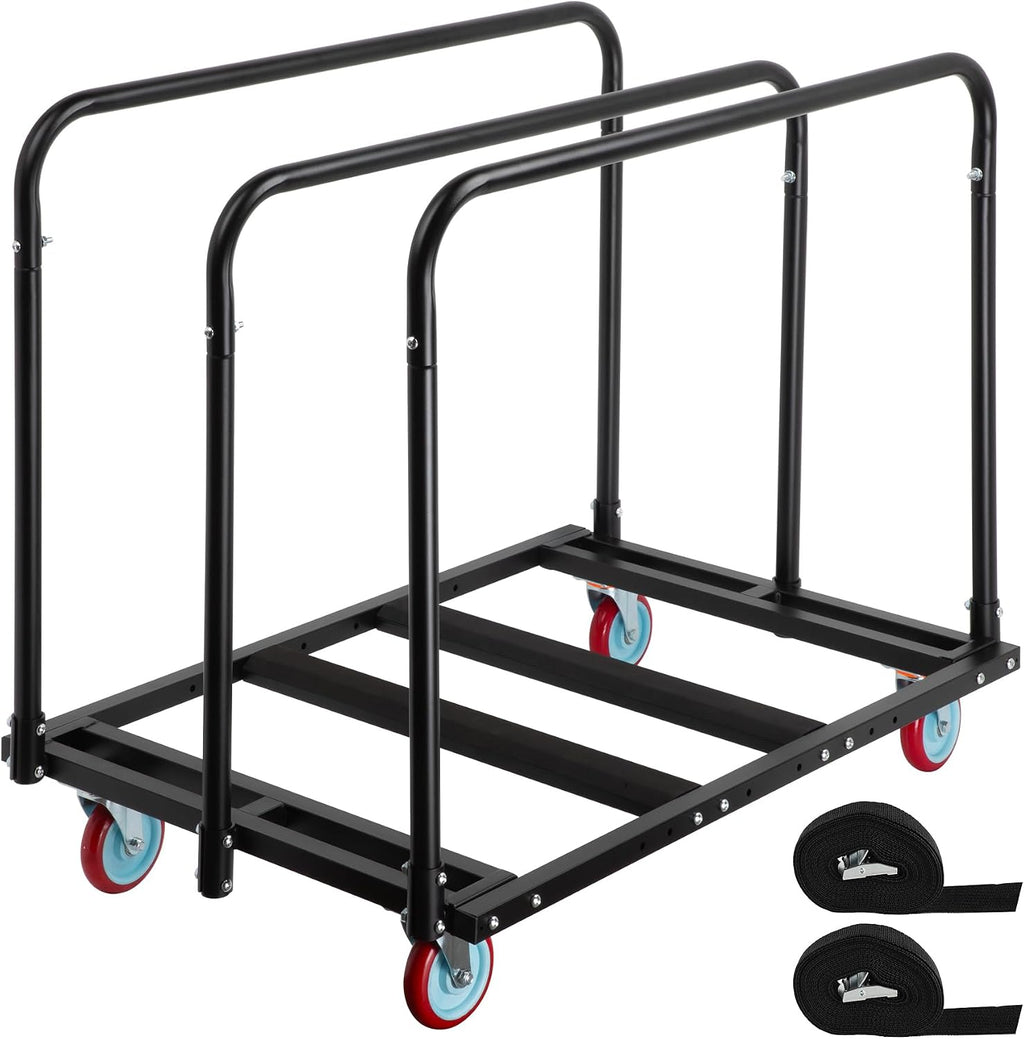 Updated Folding Table Cart, 2000 Heavy Duty Drywall Dolly Cart