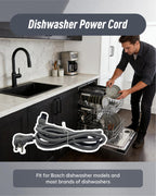 Moryzian 12027214 Dish Power Cord for Bosch Dishwasher
