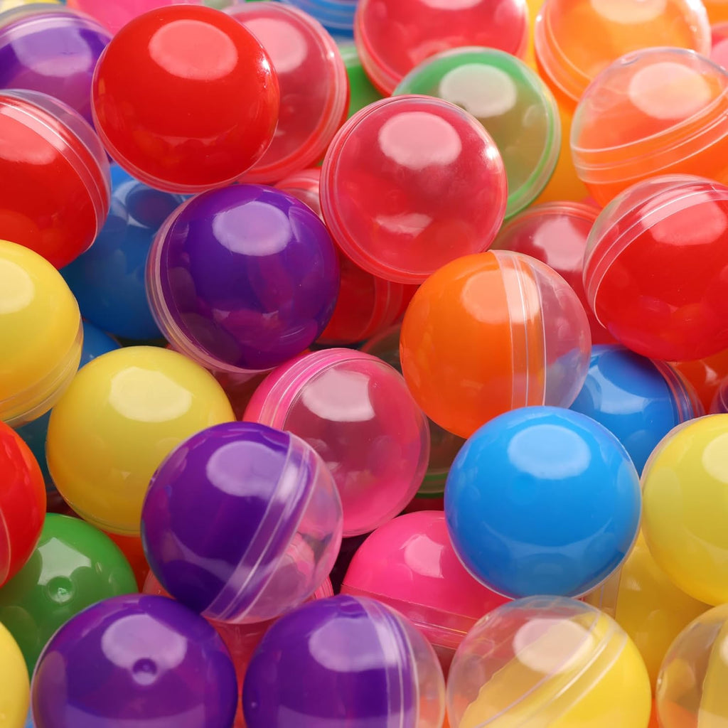 Capsule Vending Machine Translucent Round Capsules Empty 50 pcs 1.26 inch - Gumball Machine Capsules Bulk Party