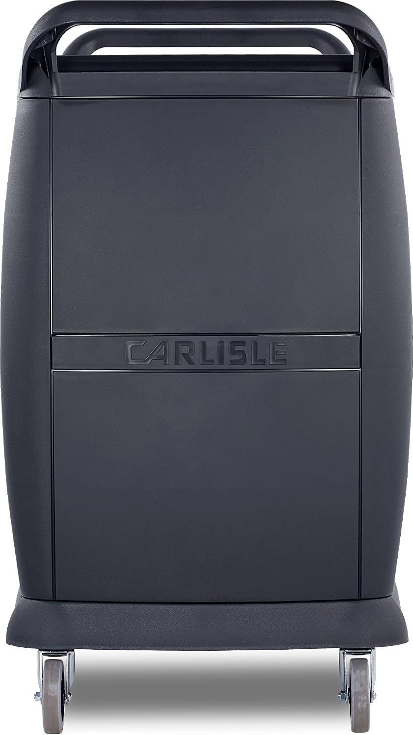 Large 3-Shelf Plastic Bussing Cart, Black
