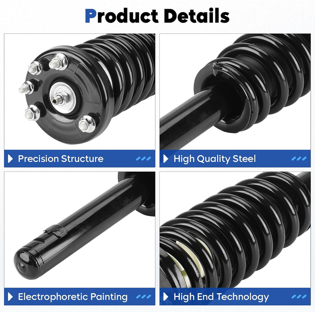Front Struts Assembly w/Coil Spring Fit for 2003-2007 Honda Accord