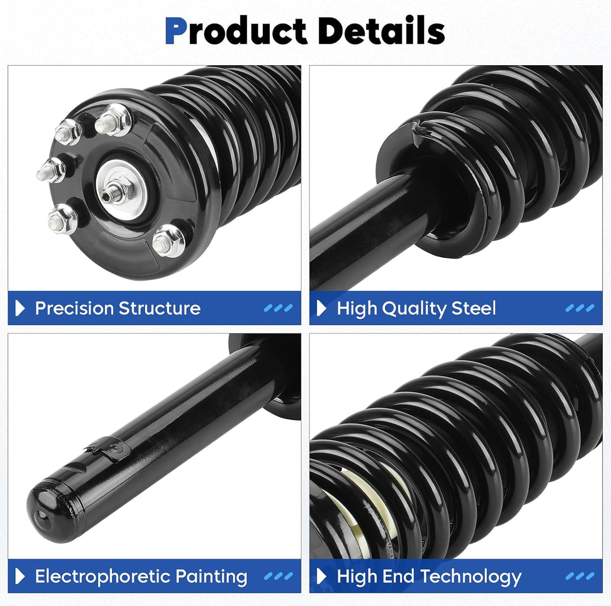 Front Struts Assembly w/Coil Spring Fit for 2003-2007 Honda Accord