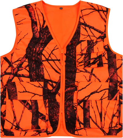 Blaze Orange Hunting Vest with Pockets for Men fishing Outerwear | 4 Pockets,lightweight and comfortable,high