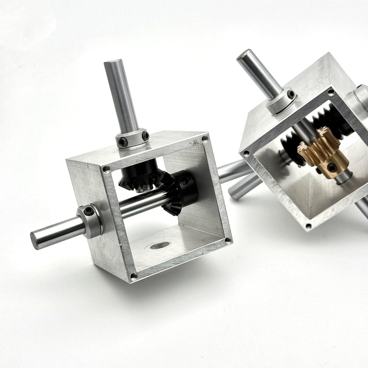 Gearbox Worm Gear Gearbox 8mm Shaft 1:15 1:20 1:25 1:30 1:35 Transmission Steering Turnine Reducer Angle Device Commutator Steering Direction(1 to 35 Ratio)