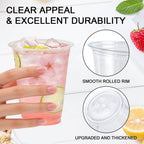300 Pack 12 oz Clear Plastic Cups, Disposable Cups