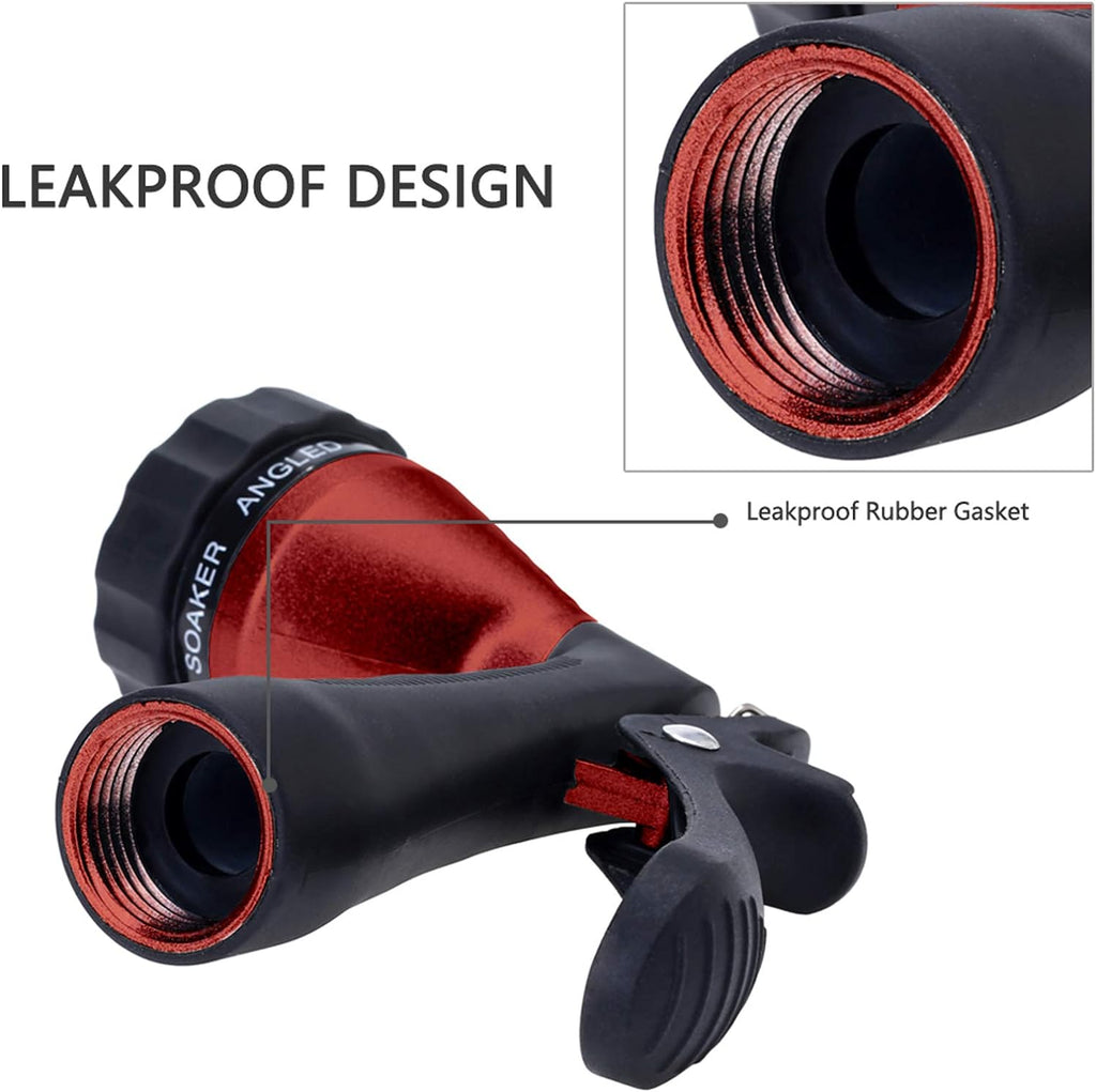 Water Hose Nozzle Spray Nozzle, Metal Garden Hose Nozzle with Adjustable Spray Patterns, Perfect for Watering Plants
