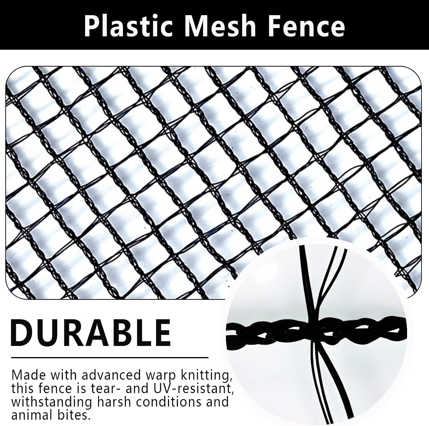 Deer Fence Netting 7x100ft Plastic Mesh Netting for Garden Protection