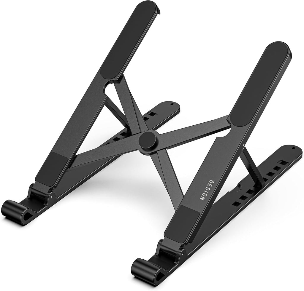 LS01 Pro Ergonomic Laptop Stand, Plastic Laptop Riser, Portable and Adjustable Notebook Computer Holder Compatible