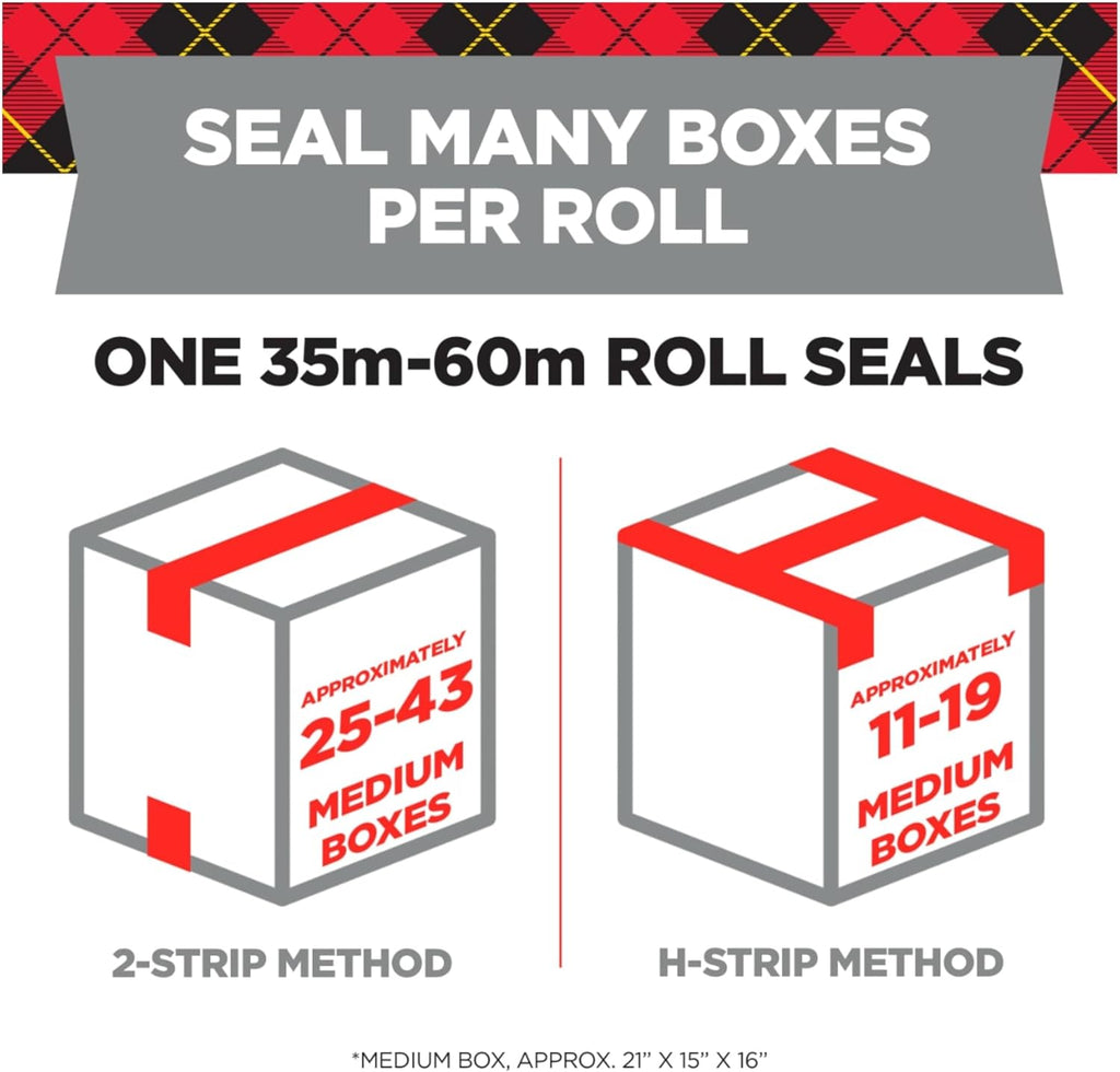 General Purpose Packing Tape Refill, 1.88 in x 109.4 yd, 6 Rolls