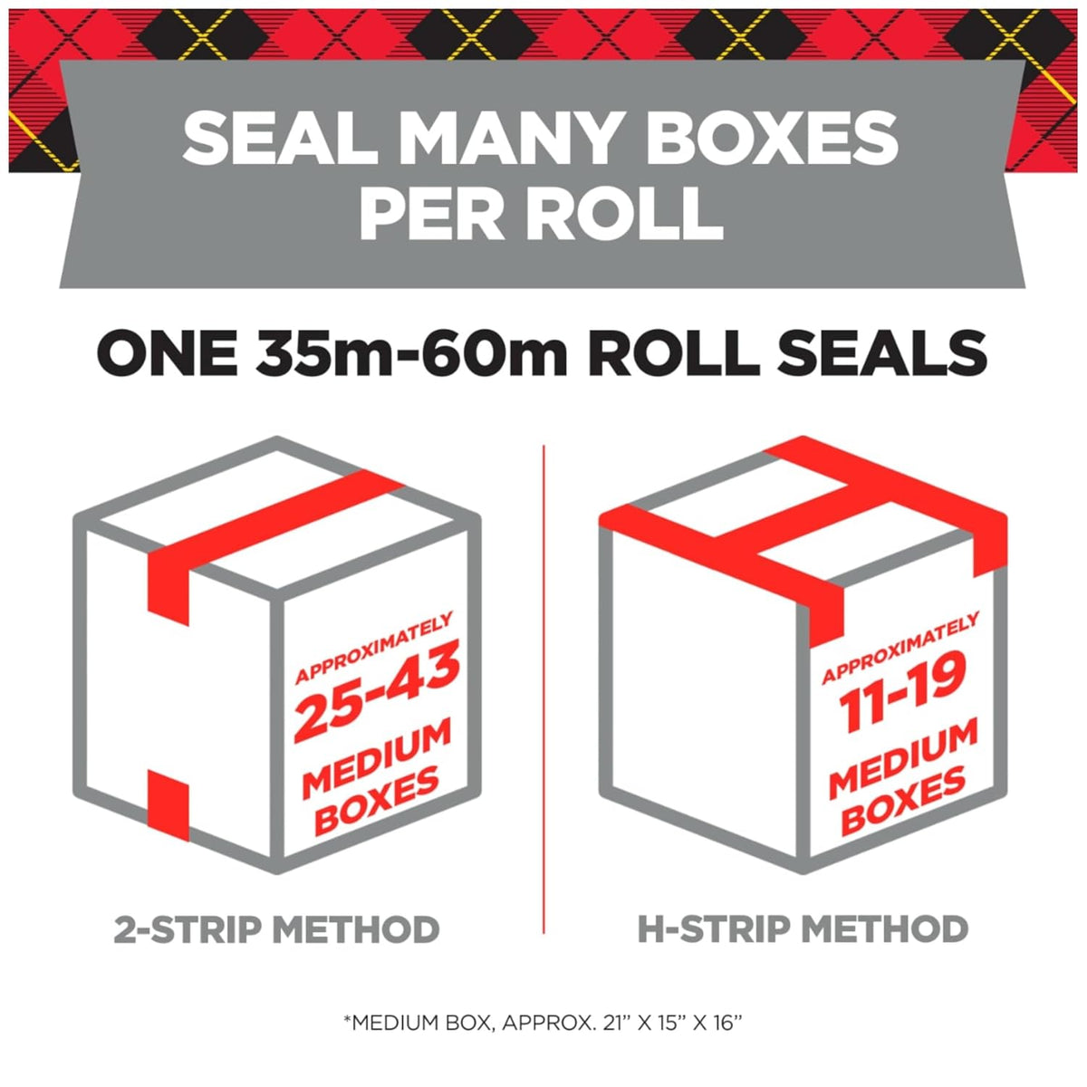 General Purpose Packing Tape, 1.88 in x 84.2 yd, 1 Roll