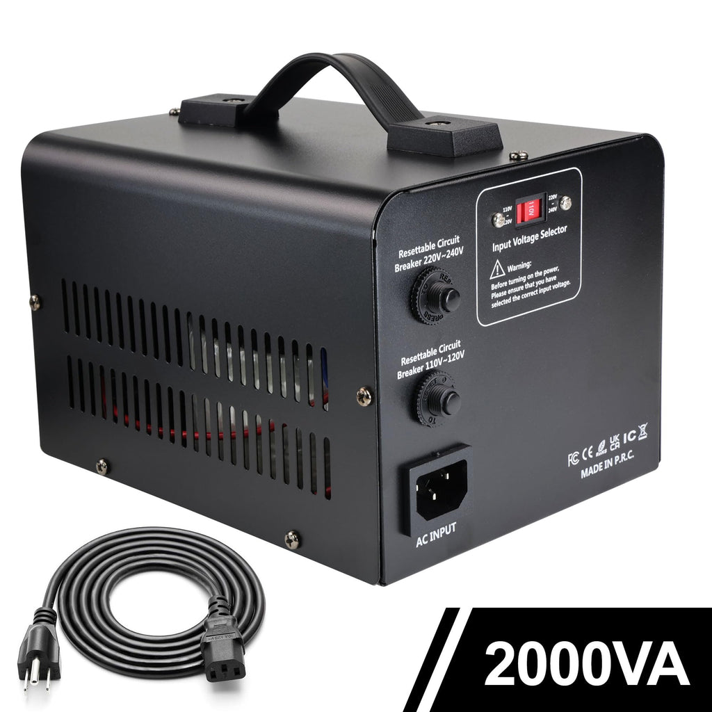 2000W Step Up/Down EU Voltage Transformer Converter 110V to 220V