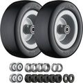 13x5.00-6 Flat Free Tire and Wheel Lawn Mower Tires Gray | Zero Turn Mower Tires with 3/4", 5/8" and 1/2" Bearings