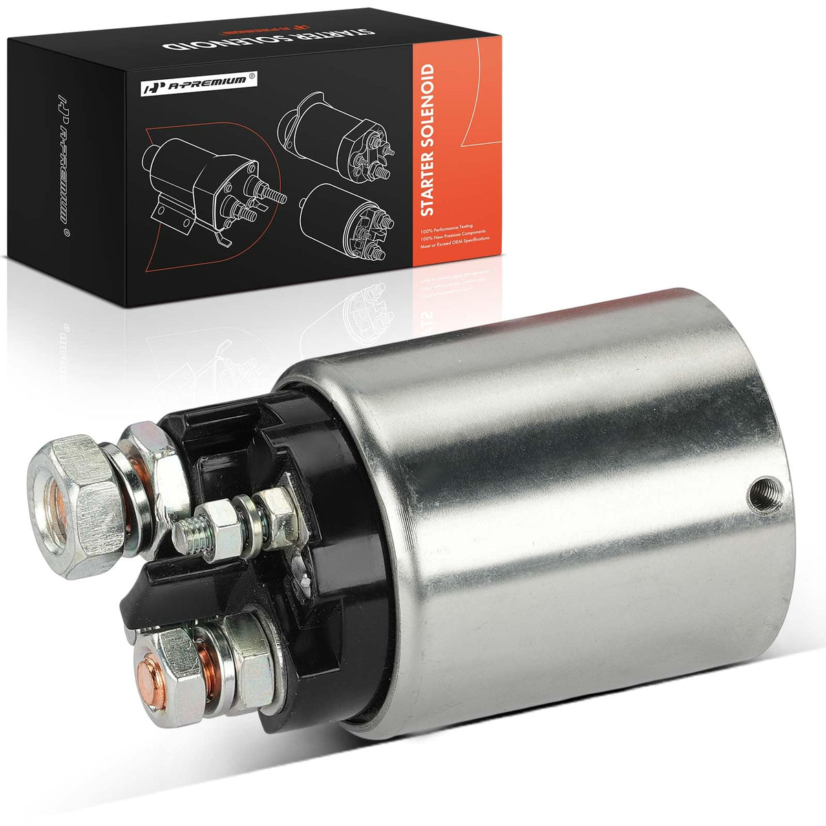 A-Premium 12V Starter Solenoid Compatible with Chevy, GMC, Buick, Cadillac