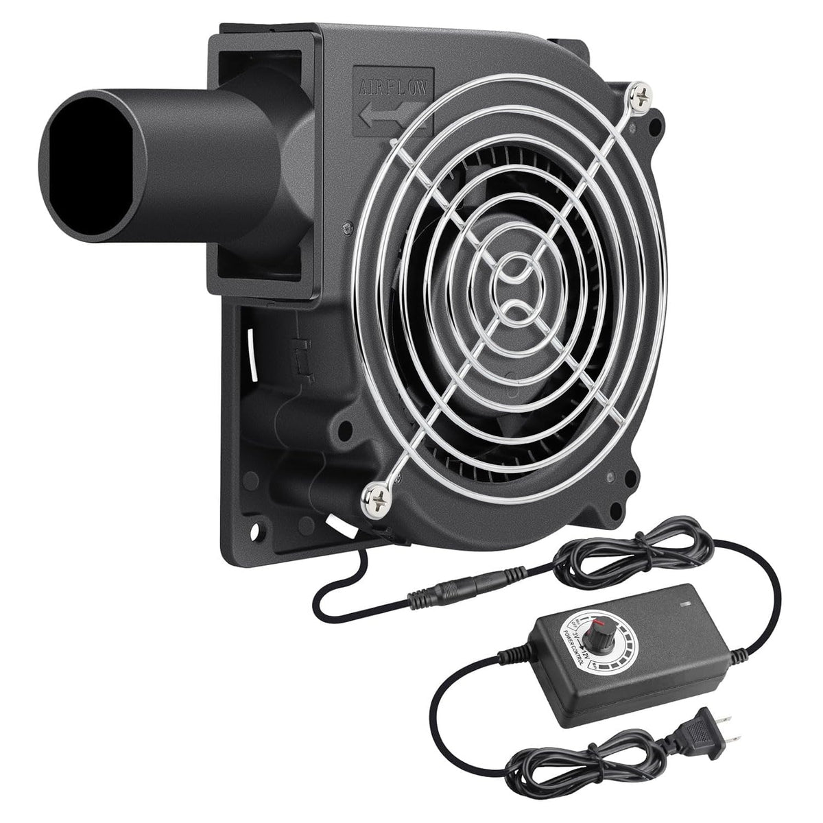 Wathai 120mm x 32mm Small Blower Fan 12V with AC 110V 120V Variable Speed