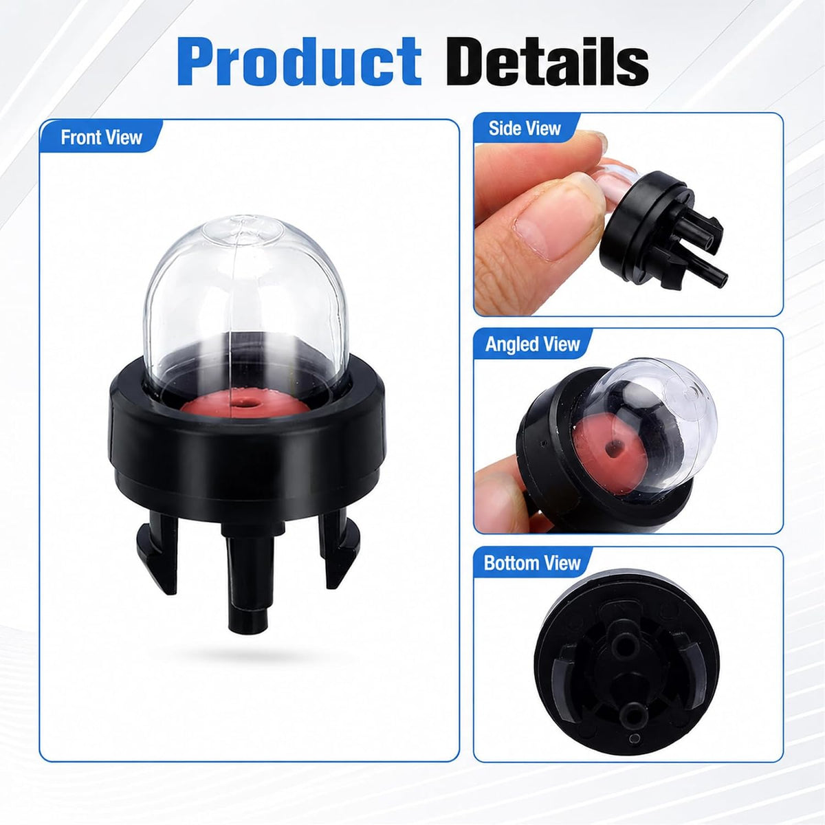 Poweka 5pc Primer Bulb Fuel Pump Compatible with S-tihl MS211 MS192T MS210 MS230 MS250 FS36 FS40 FS44 FS120 FS250 Trimmers Chainsaws, Replace 4130 350 6200