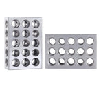 Accusize Ultra Precision 1-2-3 Blocks Set, 23 Holes, 2 Pc Pair