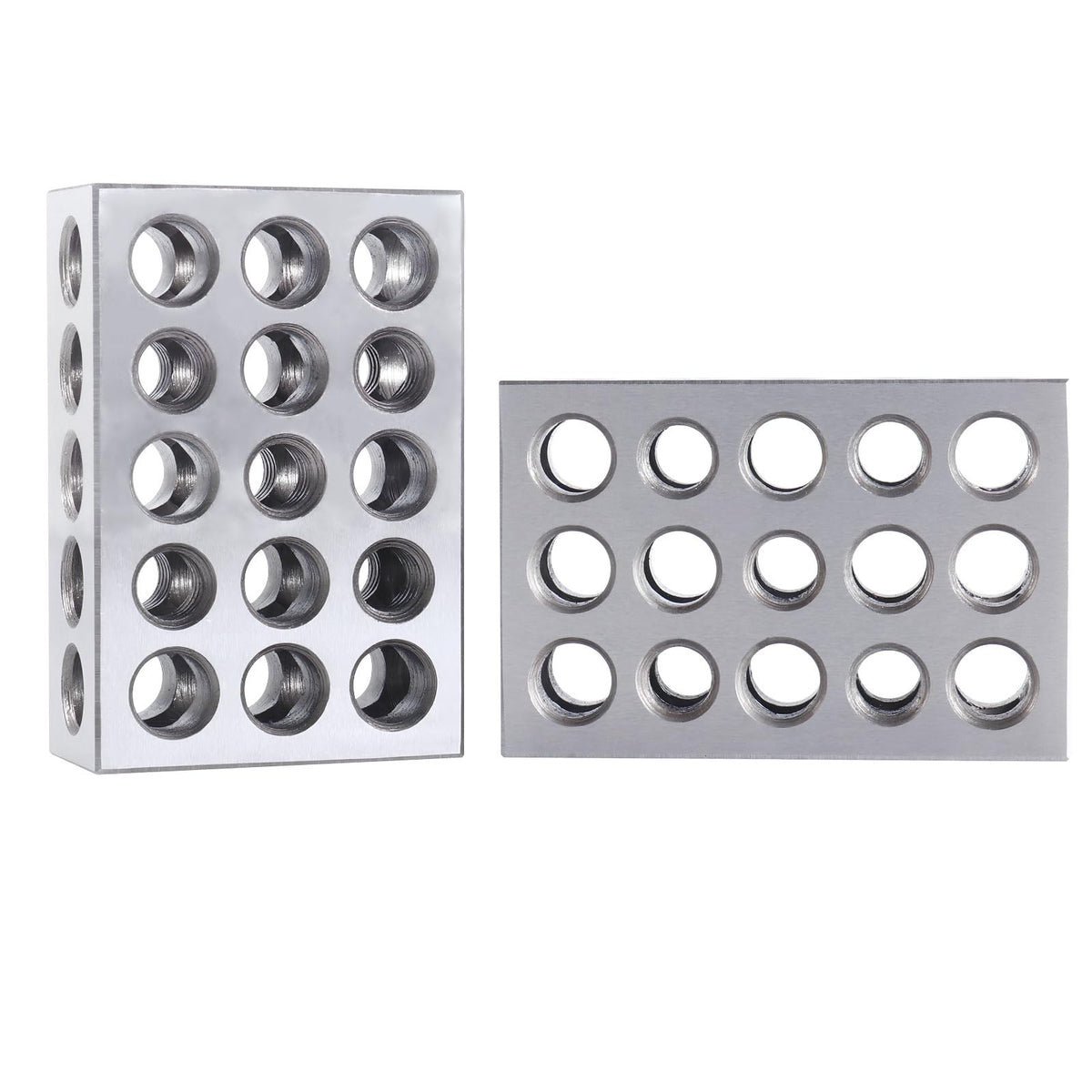 Accusize Ultra Precision 1-2-3 Blocks Set, 23 Holes, 2 Pc Pair
