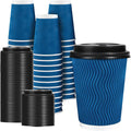 Coffee Cups with Lids 12 oz 50 Pack, Disposable To Go Cups with Lid