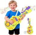 3-in-1 Toddler Guitar Toys for Kids, Electric Musical Toy with Piano Drum | Music Toys with Strap Light Up, Toddler