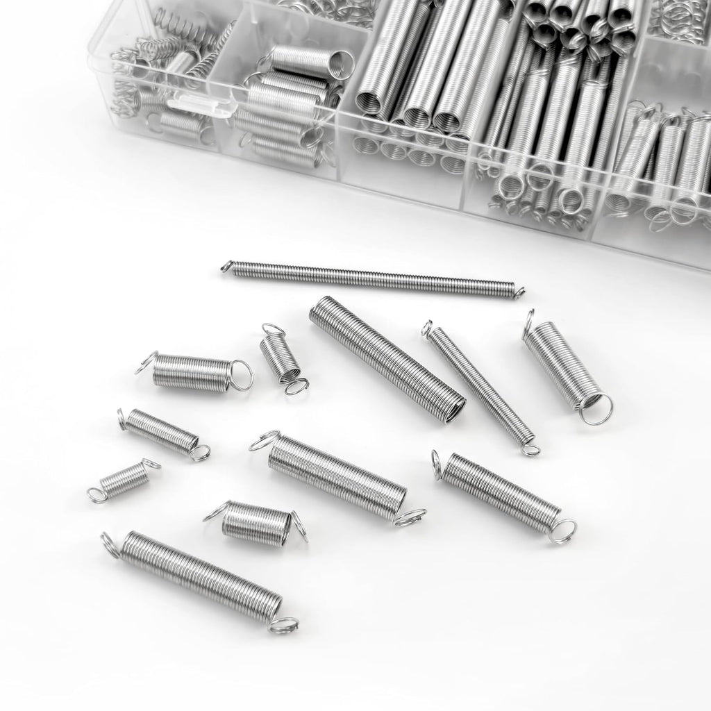 200 PCS Compression Extension Springs, 20 Different Sizes
