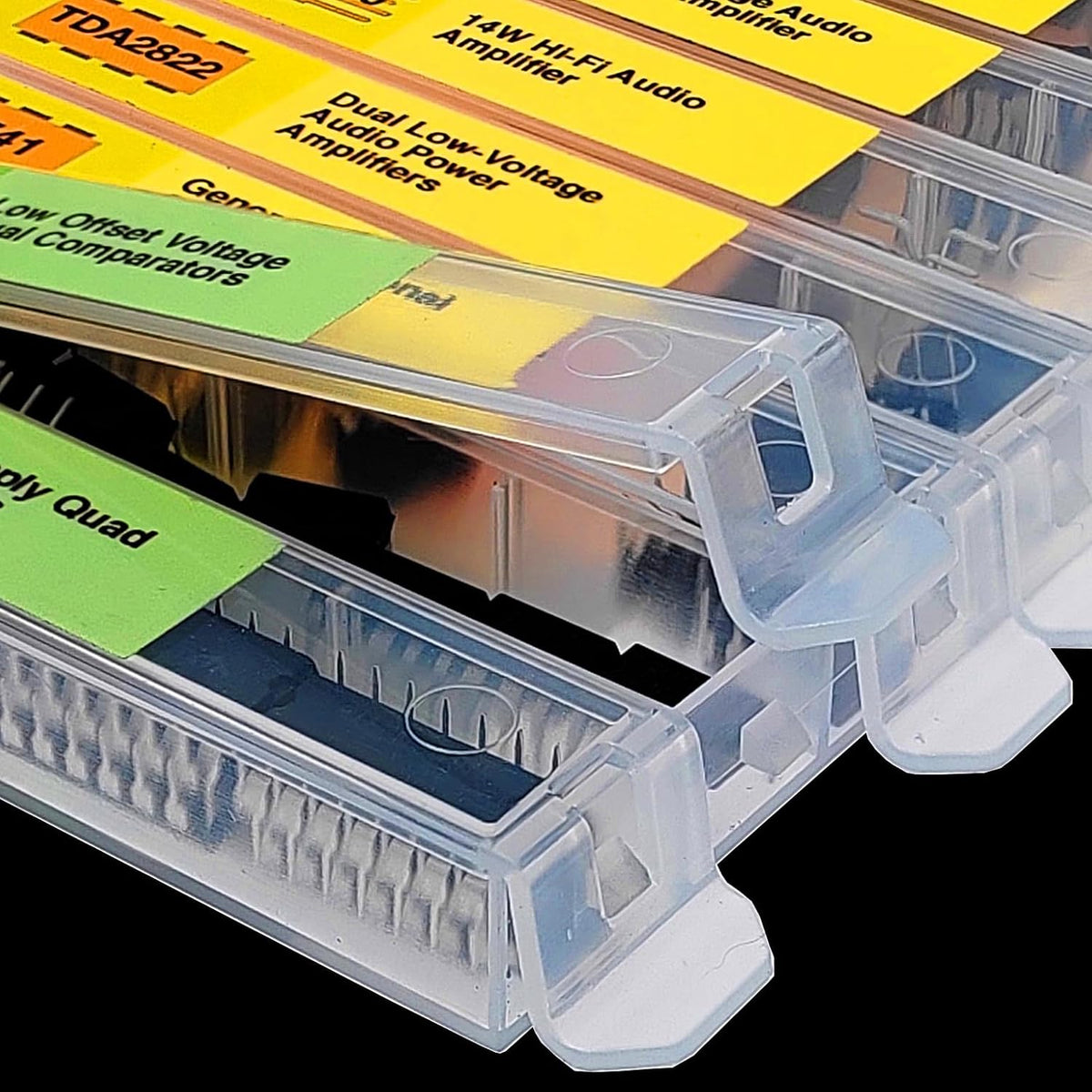 EEEEE IC kit 161 pcs, 20 Models Chip Assortment Set Analog Integrated Circuits Electronics Parts Opamp Pack, 555 Timer Components, Op Amp, Oscillator, Pwm, IC Plier Included UA741 LM358 and More..