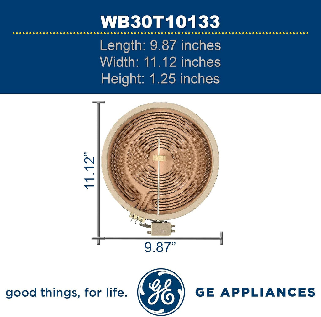 GE WB30T10133 Genuine OEM 9" Radiant Dual Surface Element for GE Electric Range