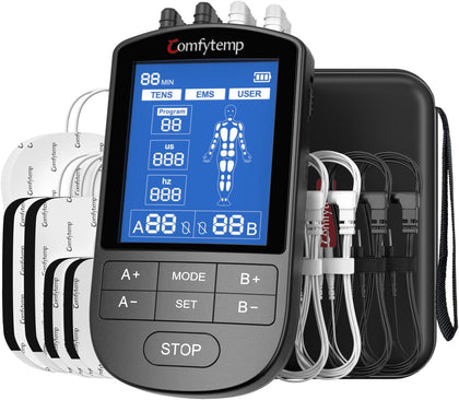4 Outputs FSA TENS Unit Muscle Stimulator to Cover Multiple Parts