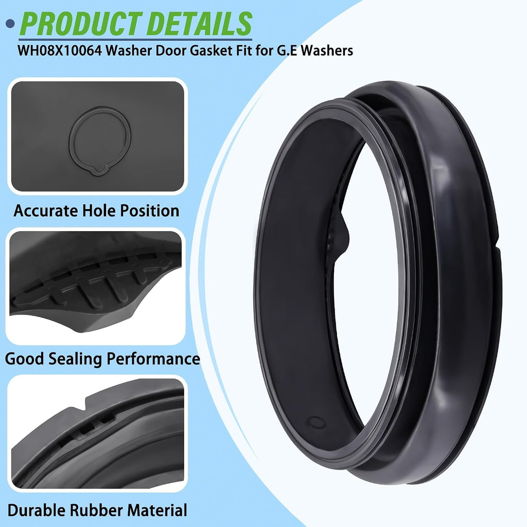 GFWH1400D0WW Washer Door Gasket Seal Fit for G.E GFW400SCM1WW GFW400SCK0WW