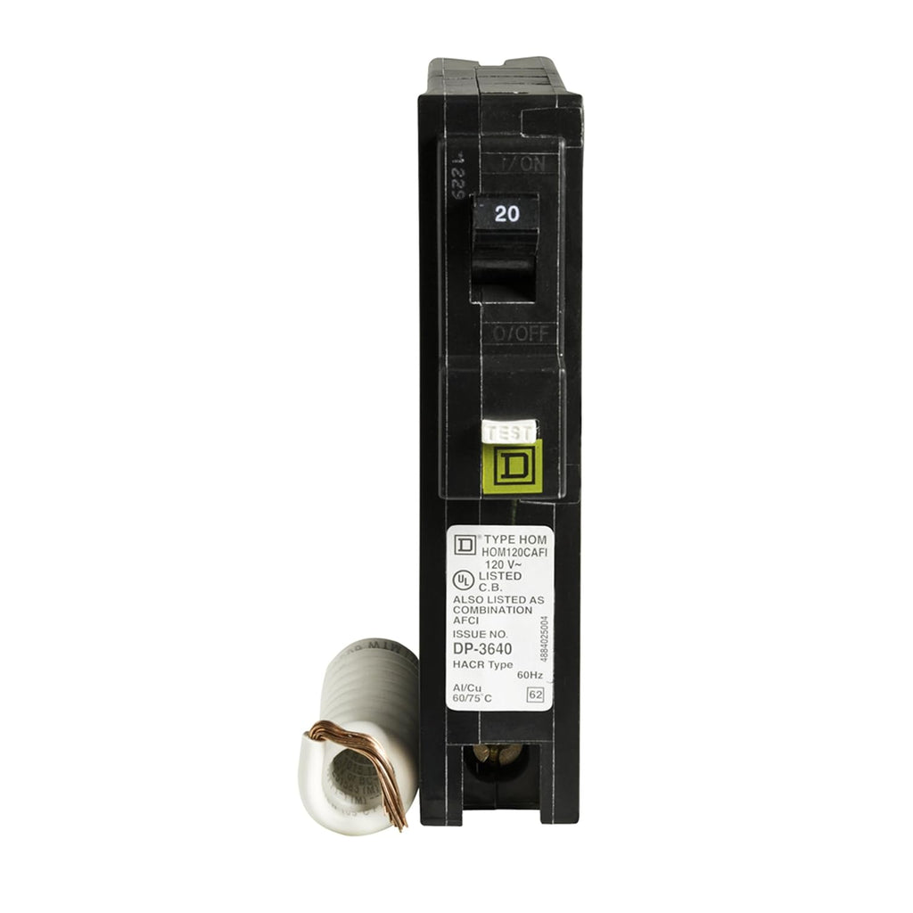 Square D - HOM120CAFIC Homeline 20 Amp Single-Pole CAFCI Circuit Breaker