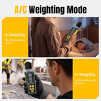 Decibel Meter, Goldeep Sound Level Meter, Portable SPL Tester-Bright Yellow
