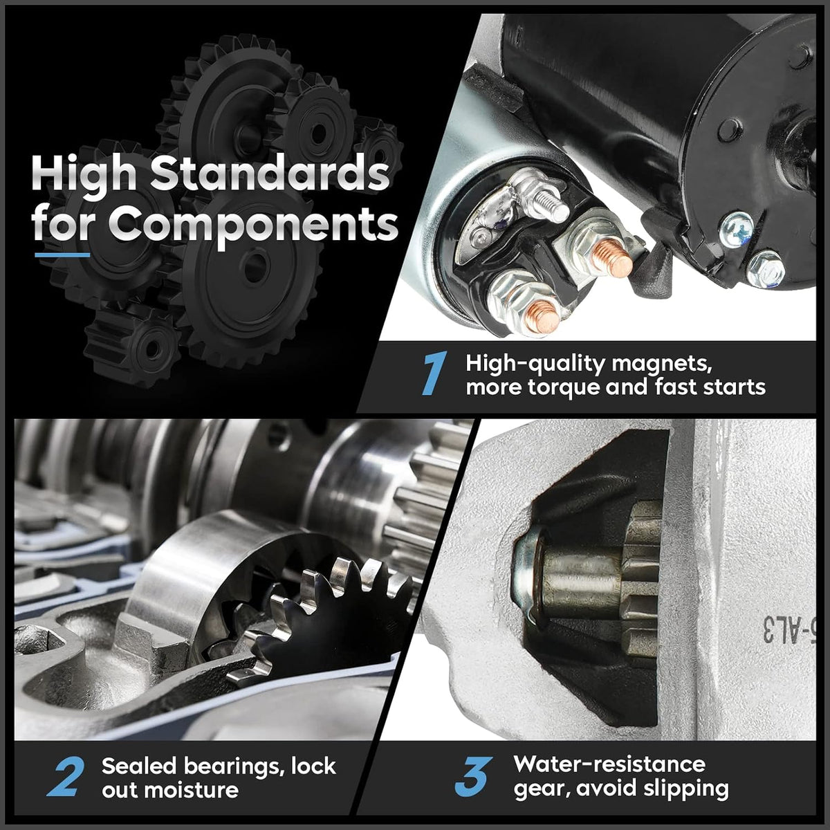 New Starter Fit for 4L Ford Explorer 1997-2010, Explorer Sport Trac 2001-2010, Mustang 2005-2010, Ranger 4.0L 1997-2011, Aerostar 1997, for 4L Mazda B4000 1998-2007, for 4L Mercury Mountaineer 1998-20